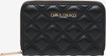 Porte-monnaies 'Falkner ' Carlo Colucci en noir : devant