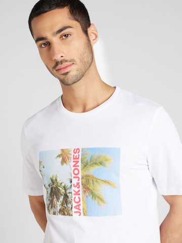 JACK & JONES T-Shirt 'NAVIN' in Weiß