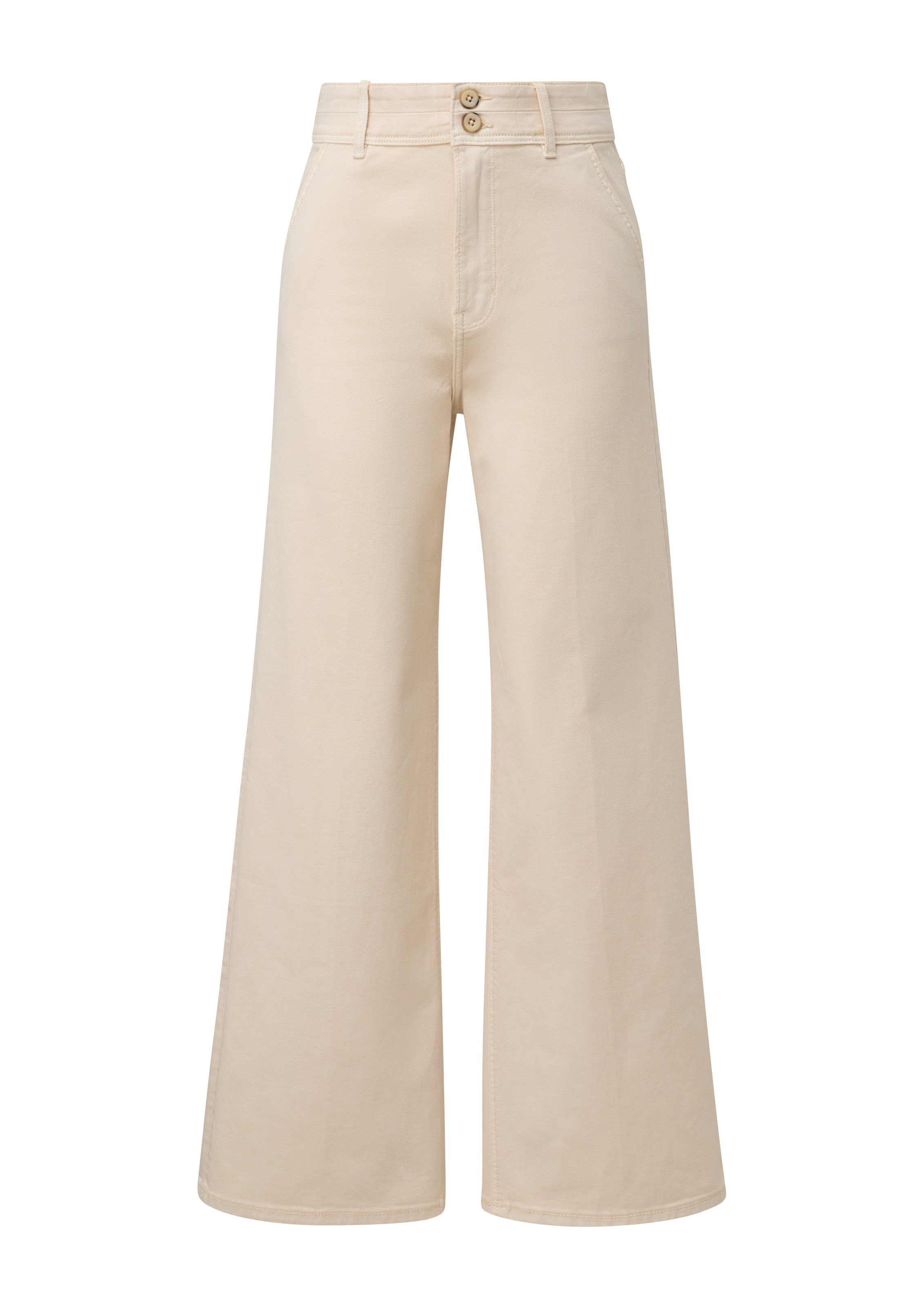 s.Oliver Wide Leg Jeans 'Suri' in Beige: Vorderseite