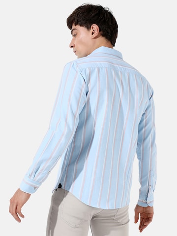 Campus Sutra Regular fit Button Up Shirt 'Evan' in Blue