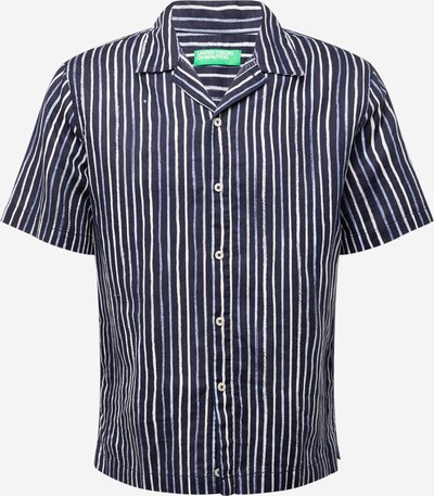 UNITED COLORS OF BENETTON Overhemd in de kleur Marine / Saffier / Wit, Productweergave