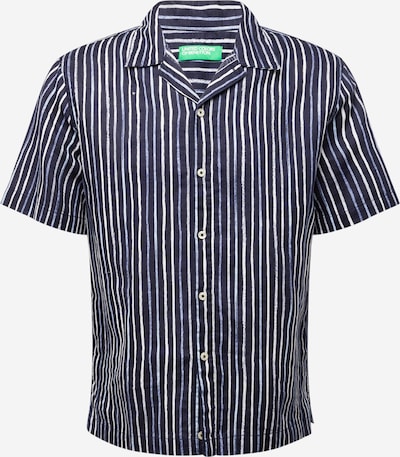 UNITED COLORS OF BENETTON Button Up Shirt in marine blue / Sapphire / White, Item view