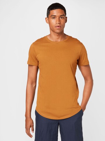 JACK & JONES - Ajuste regular Camiseta 'Noa' en amarillo: frente