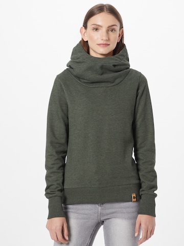 Sweat-shirt 'Deutsche & Albaner' Fli Papigu en vert : devant