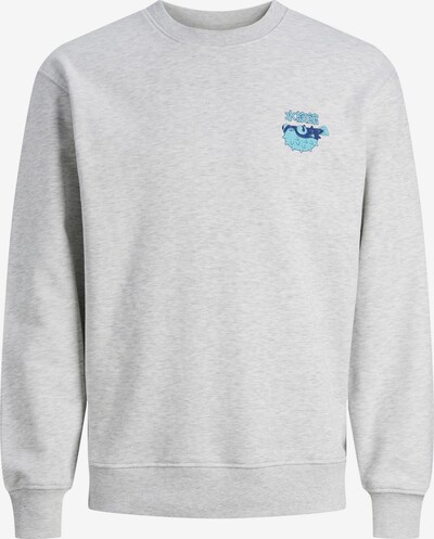 JACK & JONES Sweatshirt 'MAKI' in hellblau / graumeliert, Produktansicht