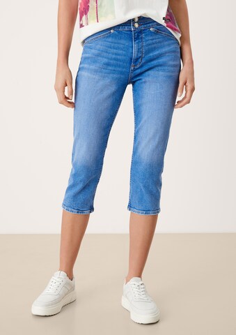 s.Oliver Slimfit Jeans in Blauw: voorkant