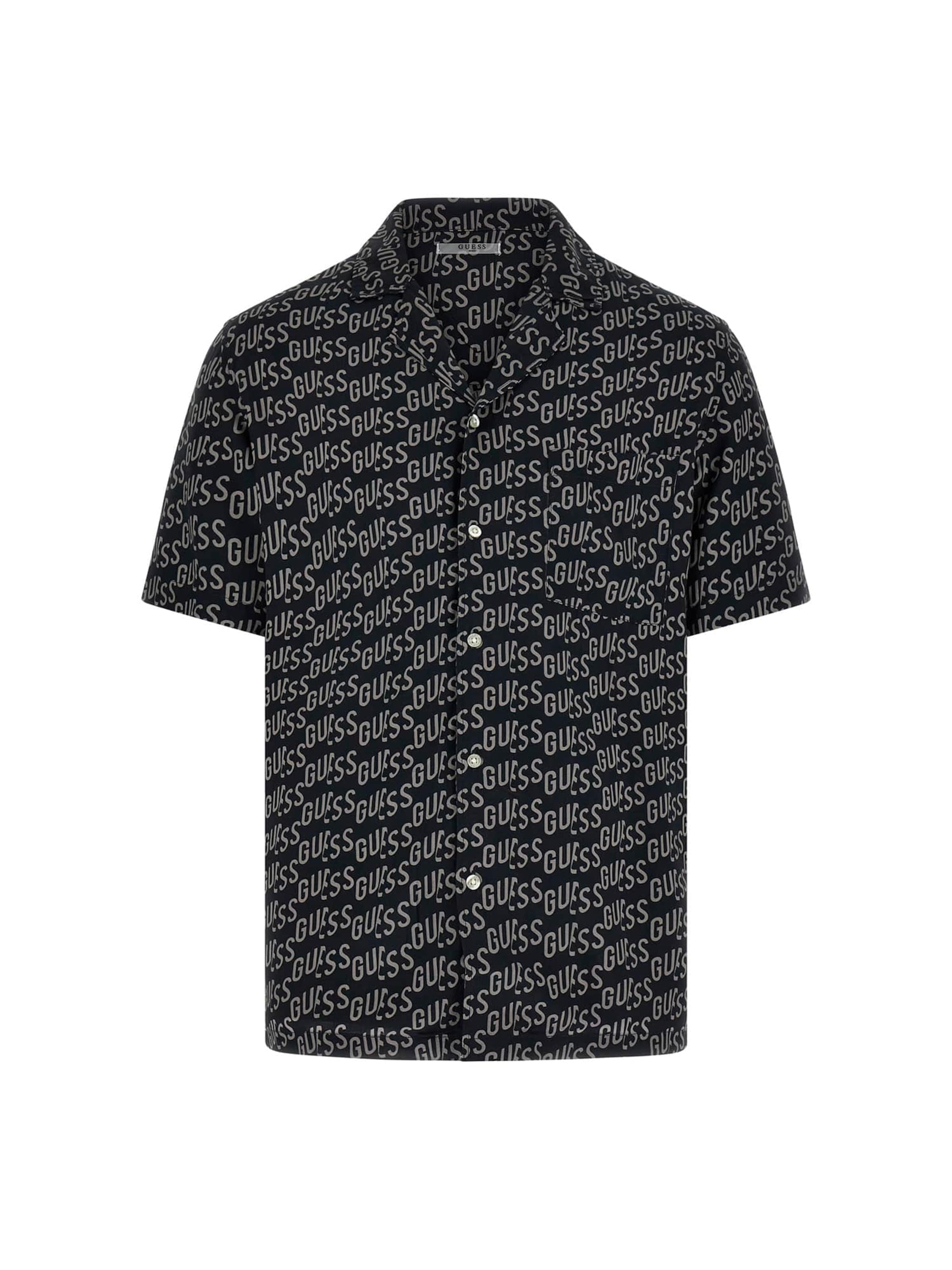 GUESS Hemd in Schwarz: Vorderseite