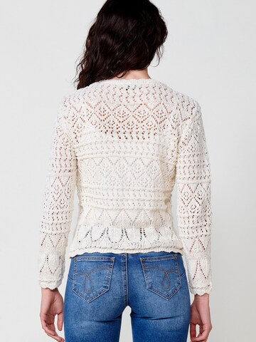 Pull-over KOROSHI en blanc