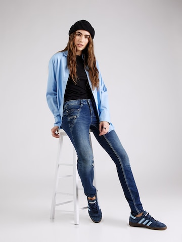 Gang - Skinny Vaquero '94NELE BIKER' en azul