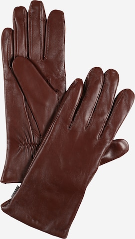 Hestra Full finger gloves 'Nellie' in Brown: front