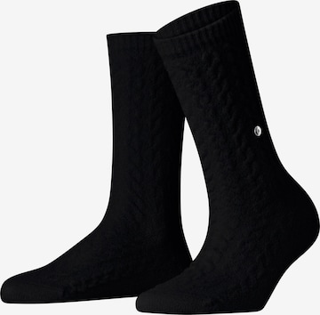 BURLINGTON Socken 'Cable' in Schwarz: Vorderseite