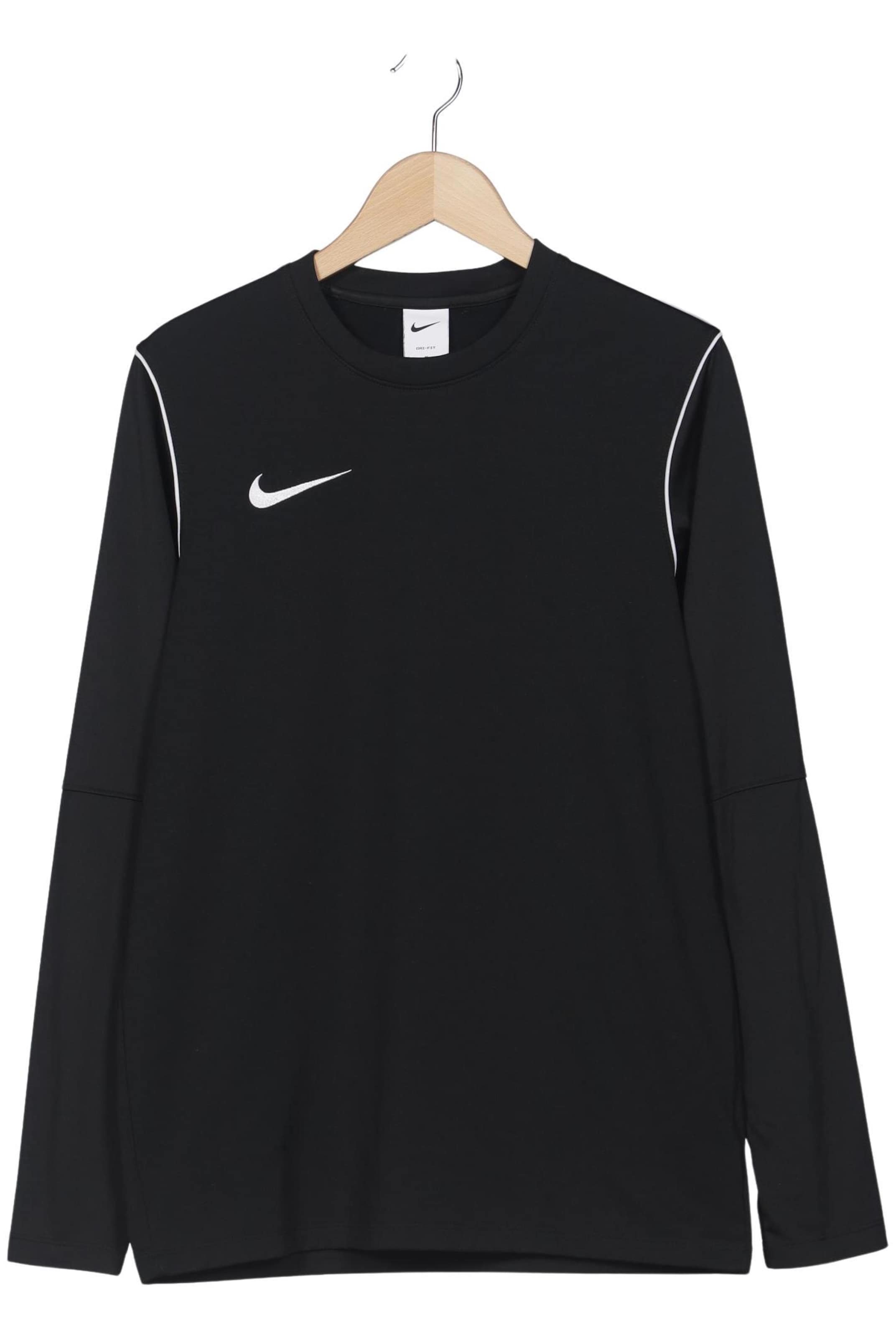 NIKE Sweatshirt & Zip-Up Hoodie in M in Black: front