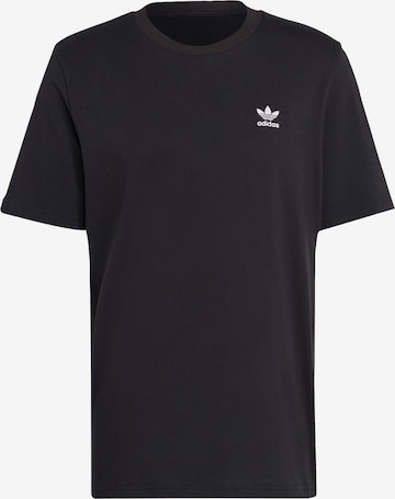 ADIDAS ORIGINALS Shirt 'Trefoil Essentials' in Schwarz: predná strana