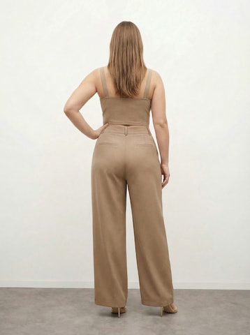 Wide Leg Pantalon à plis 'Lina' CITA MAASS en beige