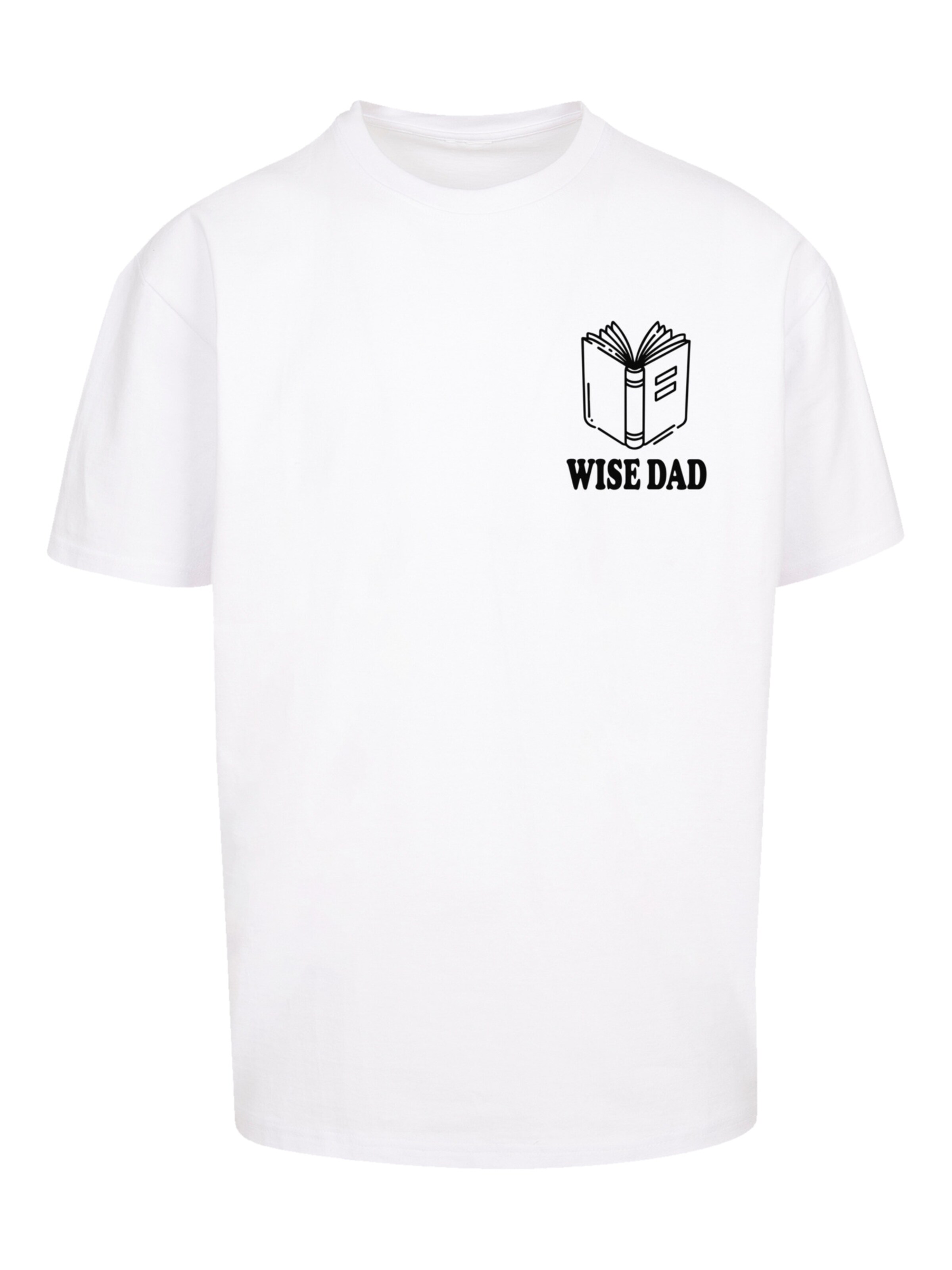 F4NT4STIC Shirt 'Wise Dad' in White: front