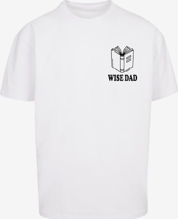 T-Shirt 'Wise Dad' F4NT4STIC en blanc : devant