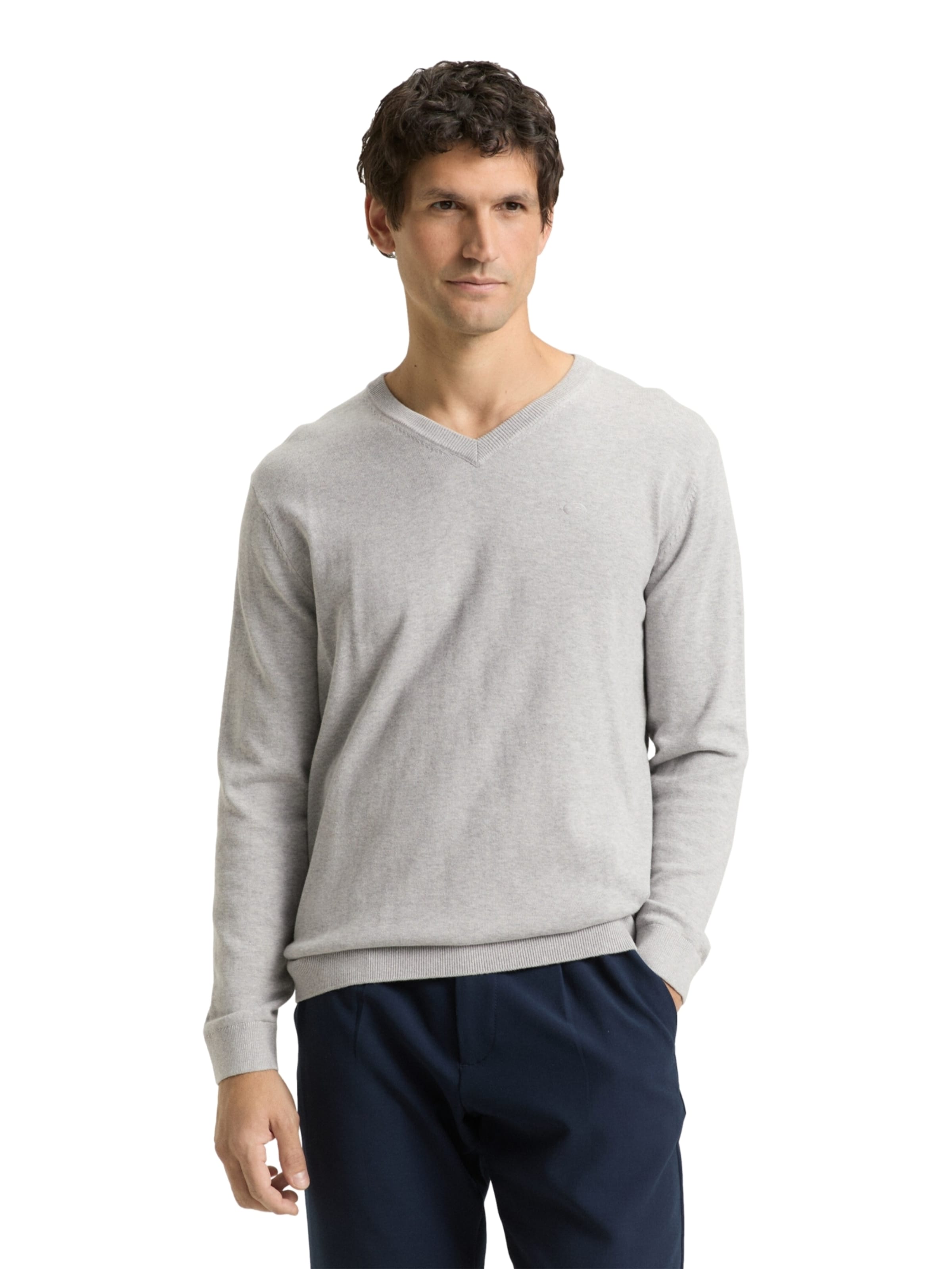 TOM TAILOR Trui in Grijs: voorkant