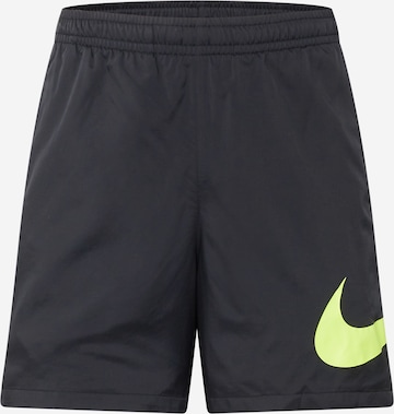 Regular Pantaloni de la Nike Sportswear pe negru: față