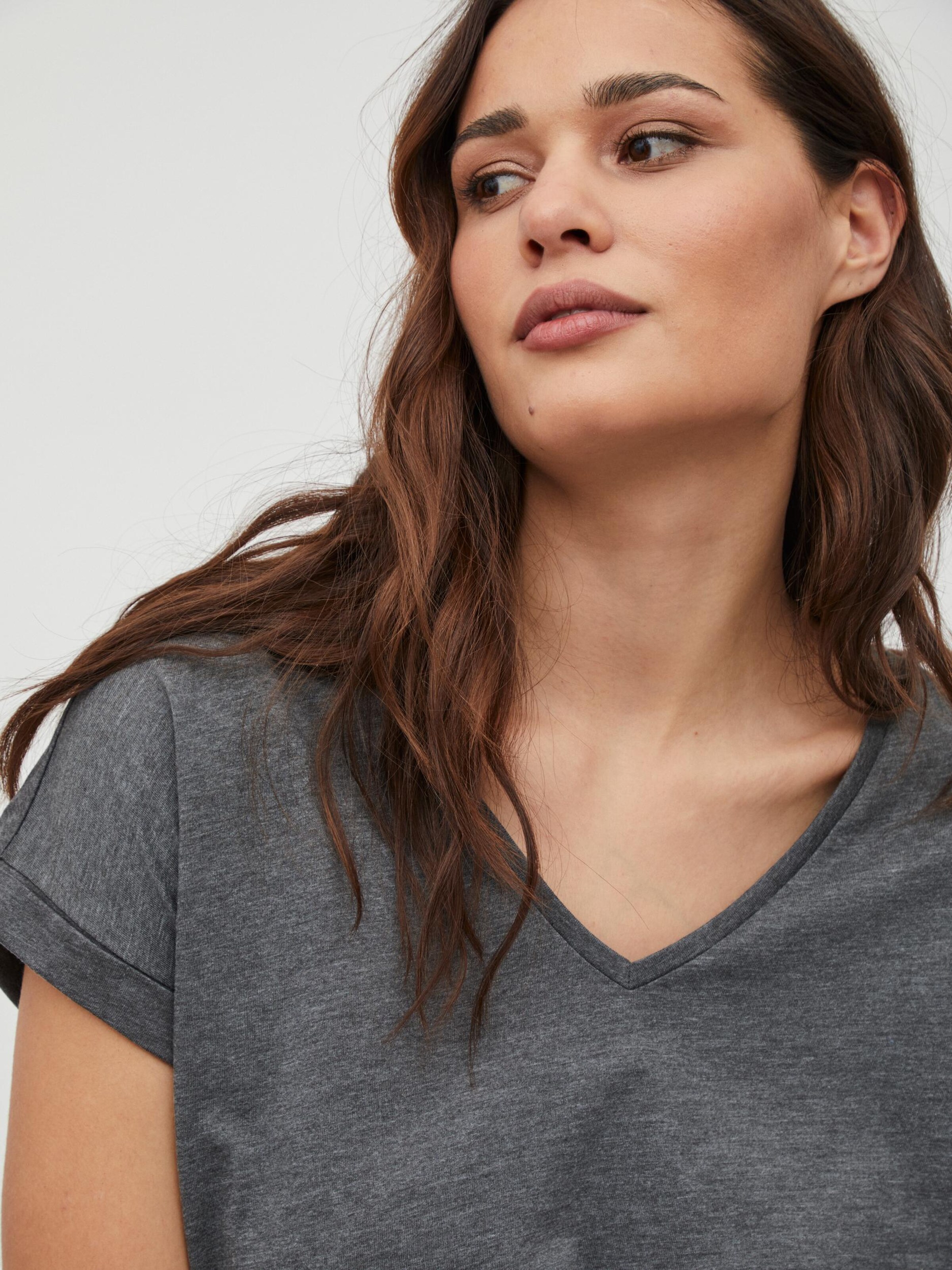 Frauen Shirts & Tops VILA T-Shirt 'Dreamers' in Dunkelgrau - DS48639 Frauen Shirts & Tops VILA T-Shirt 'Dreamers' in Dunkelgrau - DS48639