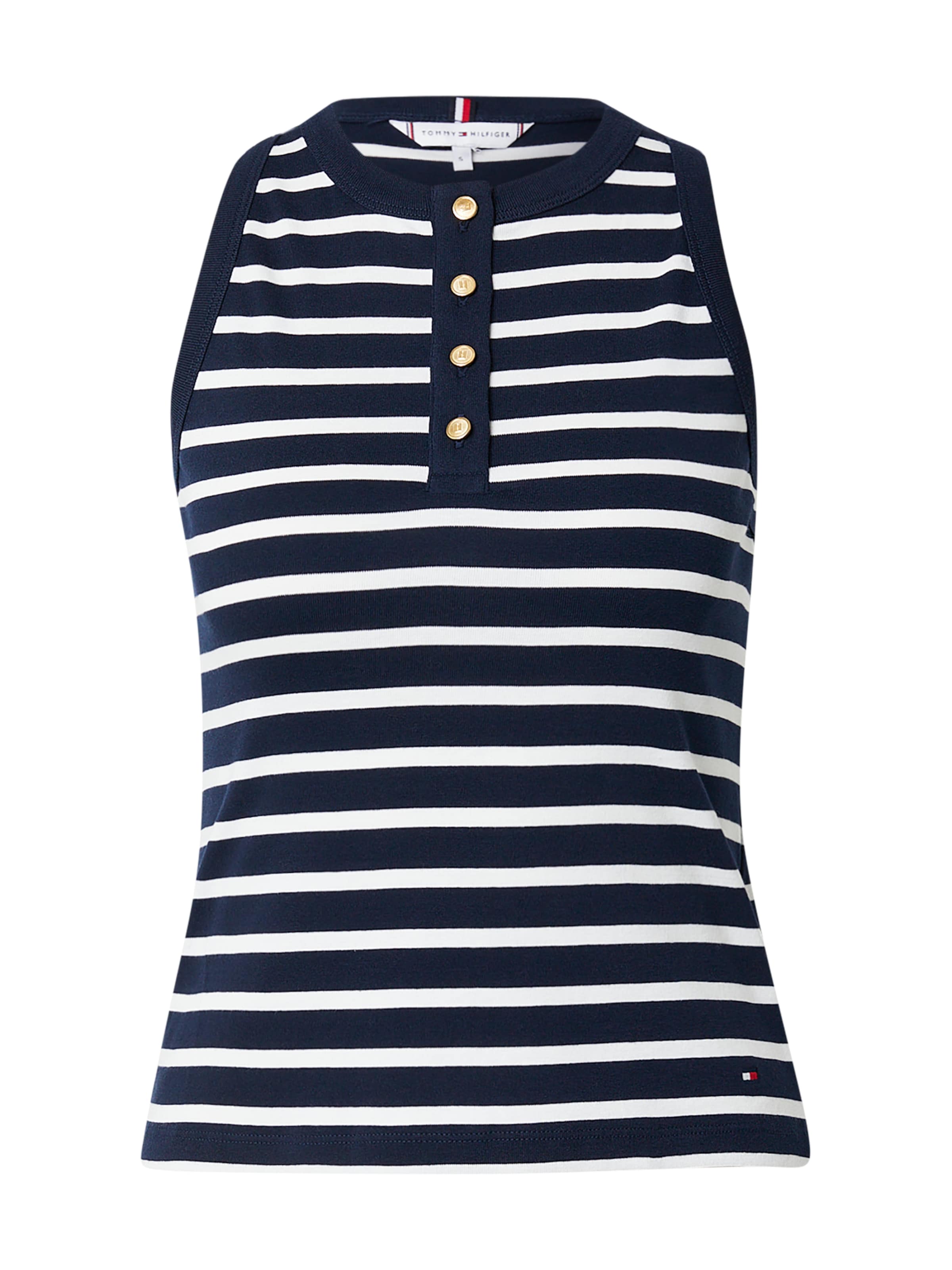 TOMMY HILFIGER Top – modrá: přední strana