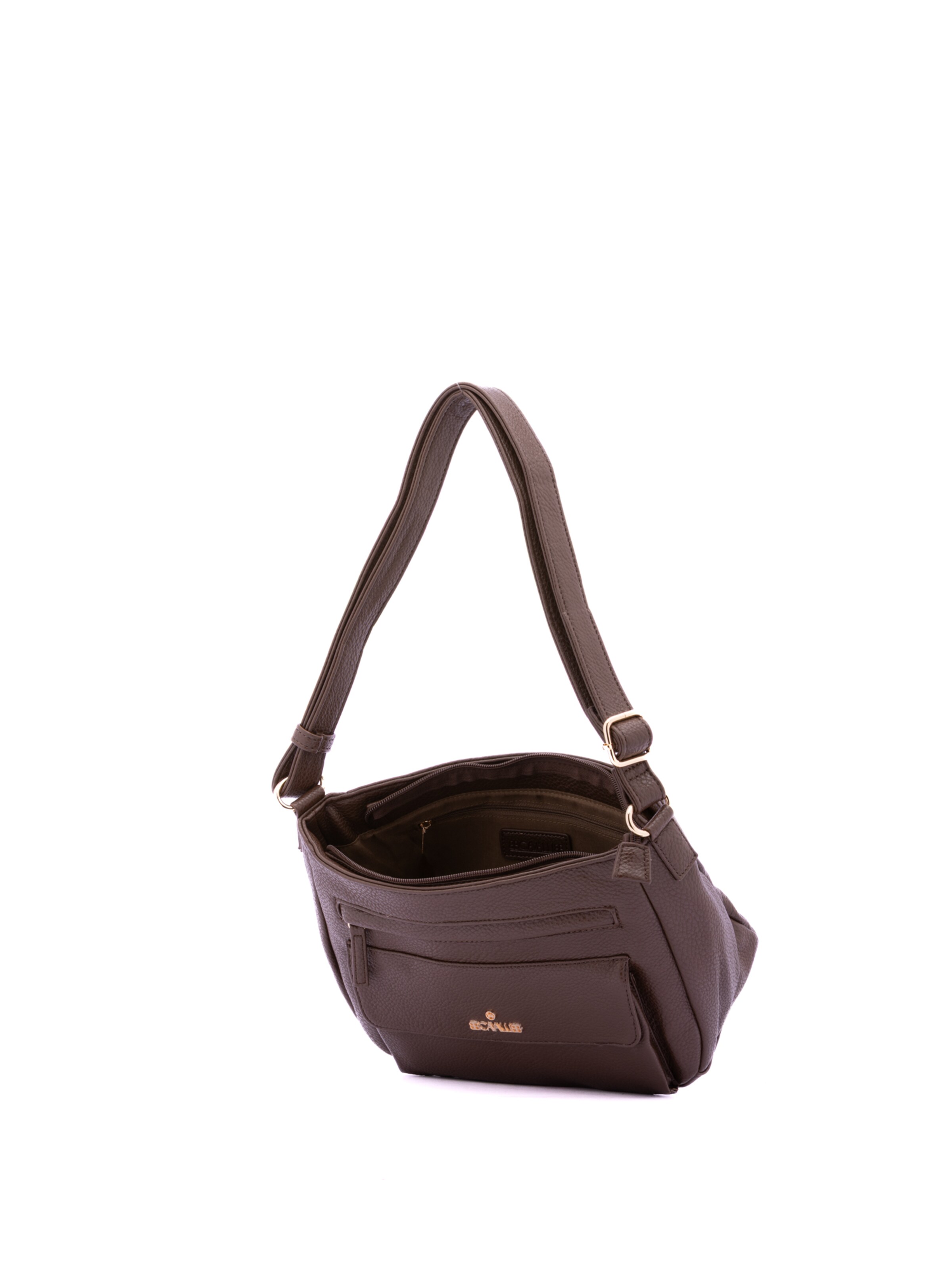 Borsa a spalla 'Borsa a Spalla Donna B Cavalli Ecopelle Zip' di B. Cavalli in marrone