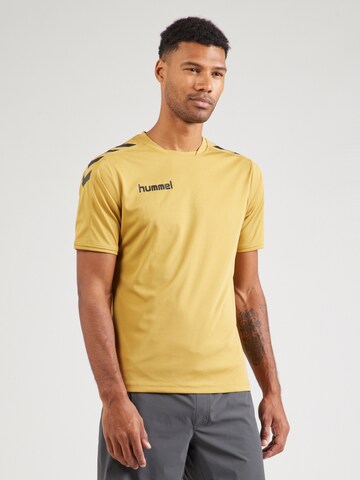 Hummel Sportshirt in Gold: Vorderseite