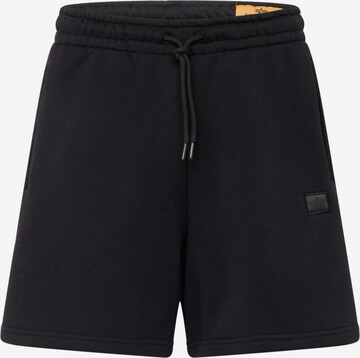 ALPHA INDUSTRIES Regular Shorts 'Essentials' in Schwarz: predná strana