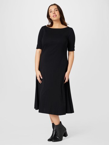 Lauren Ralph Lauren Plus Obleka 'MUNZIE' | črna barva: sprednja stran