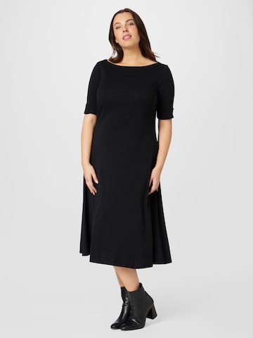 Lauren Ralph Lauren Plus Dress 'MUNZIE' in Black: front