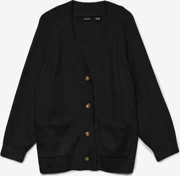 Cardigan 'VMCBoom' Vero Moda Curve en noir : devant