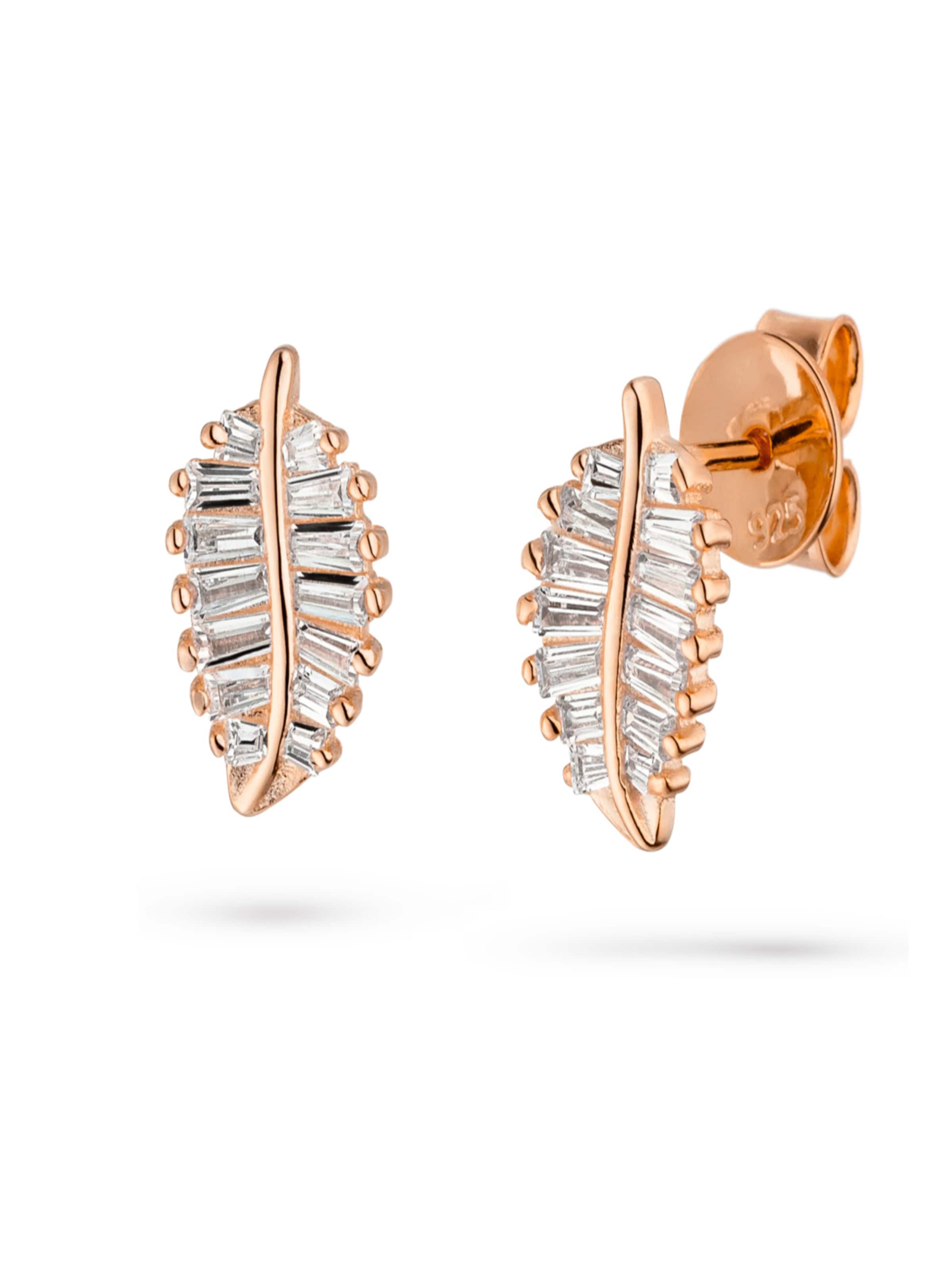 Fiocco Jewelry Ohrringe 'Bella' in Gold: Vorderseite