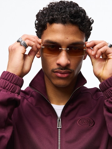 Bershka Sonnenbrille in Gold
