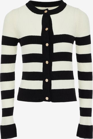 paino Knit Cardigan in Black: front
