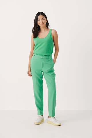 Part Two Regular Pleated Pants 'Urbana' in Green