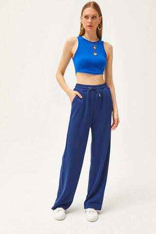 olalook Loose fit Trousers in Blue