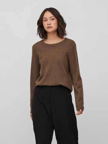 Vila Petite Sweater 'Ril' in Brown: front