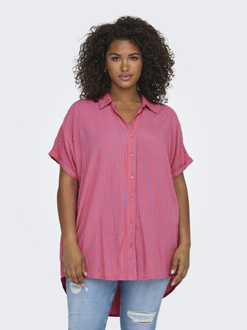 ONLY Carmakoma Blouse in Pink: front