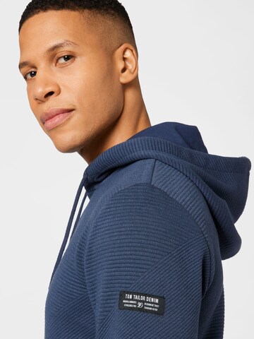 TOM TAILOR DENIM Sweatshirt in Blau