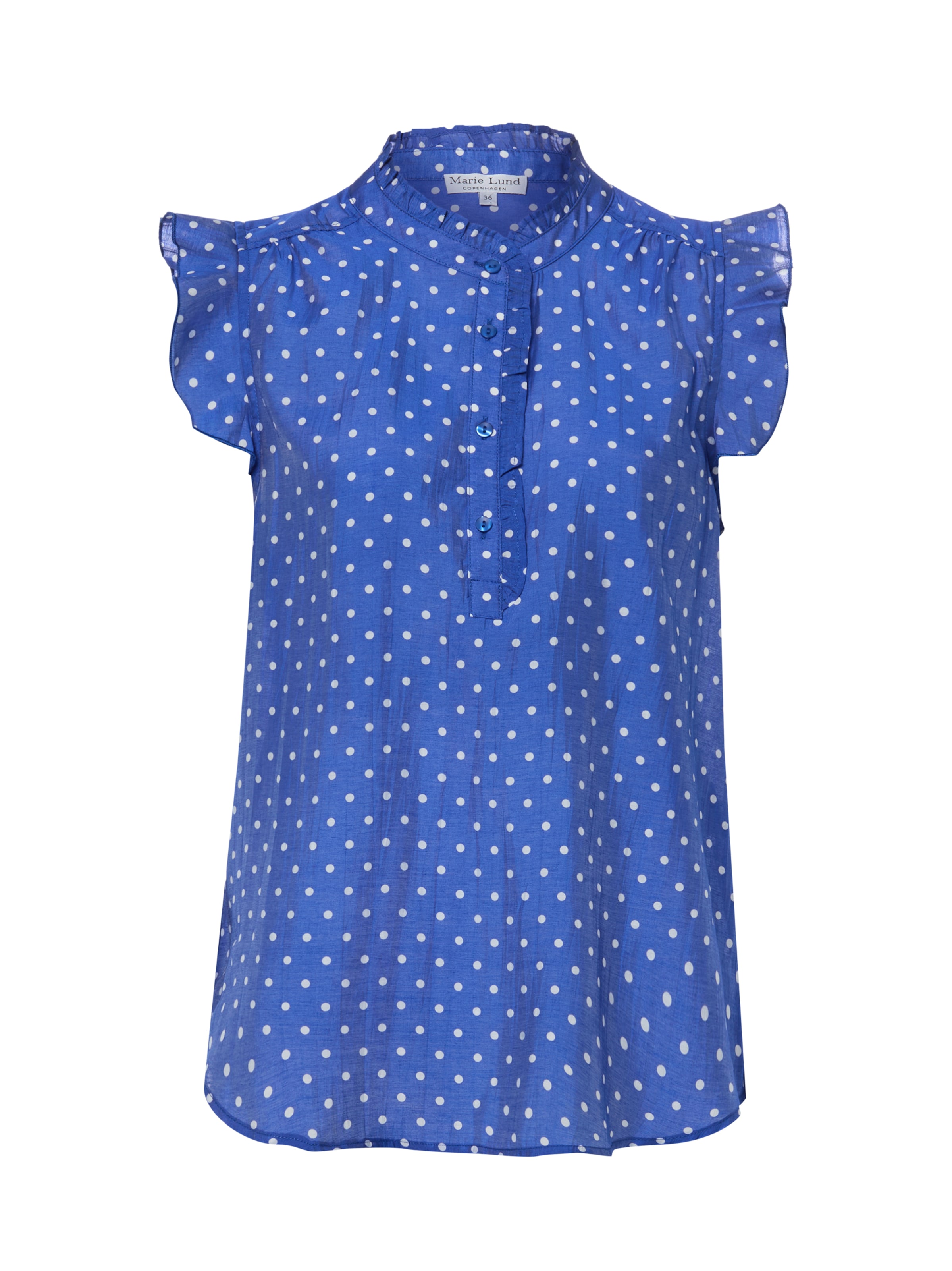 Chemisier Marie Lund en bleu : devant