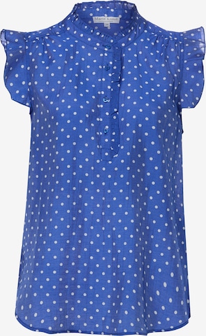 Chemisier Marie Lund en bleu : devant