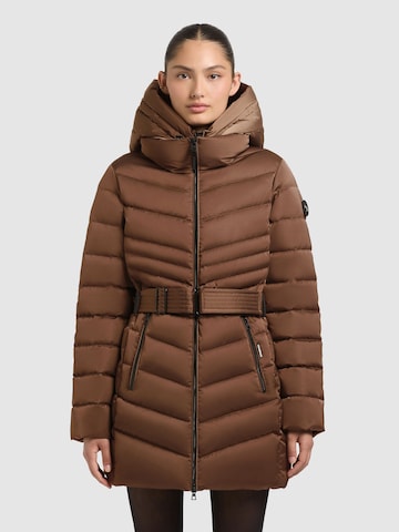 Veste d’hiver 'Kina' khujo en marron : devant