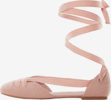 MANGO KIDS Ballet Flats 'Brigi' in Pink: front