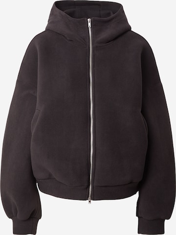 WEEKDAY - Chaqueta polar 'Faiza' en negro: frente