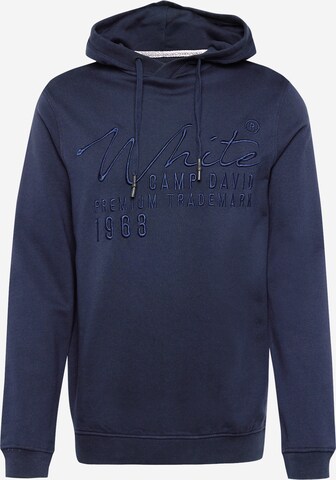 CAMP DAVID Sweatshirt in Blauw: voorkant