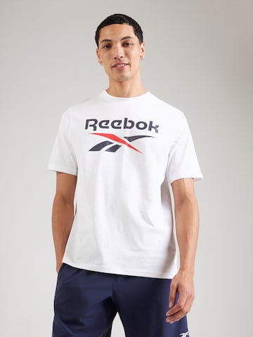 balta Reebok Sportiniai marškinėliai 'BRUNO': priekis