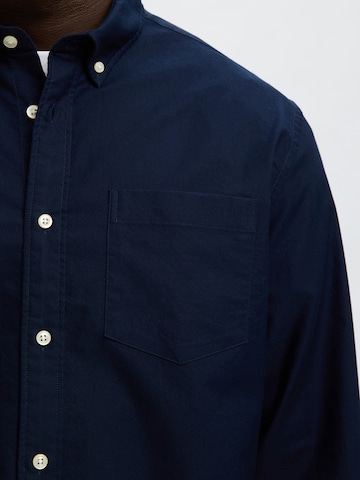 SELECTED Regular fit Button Up Shirt 'SLHRich' in Blue