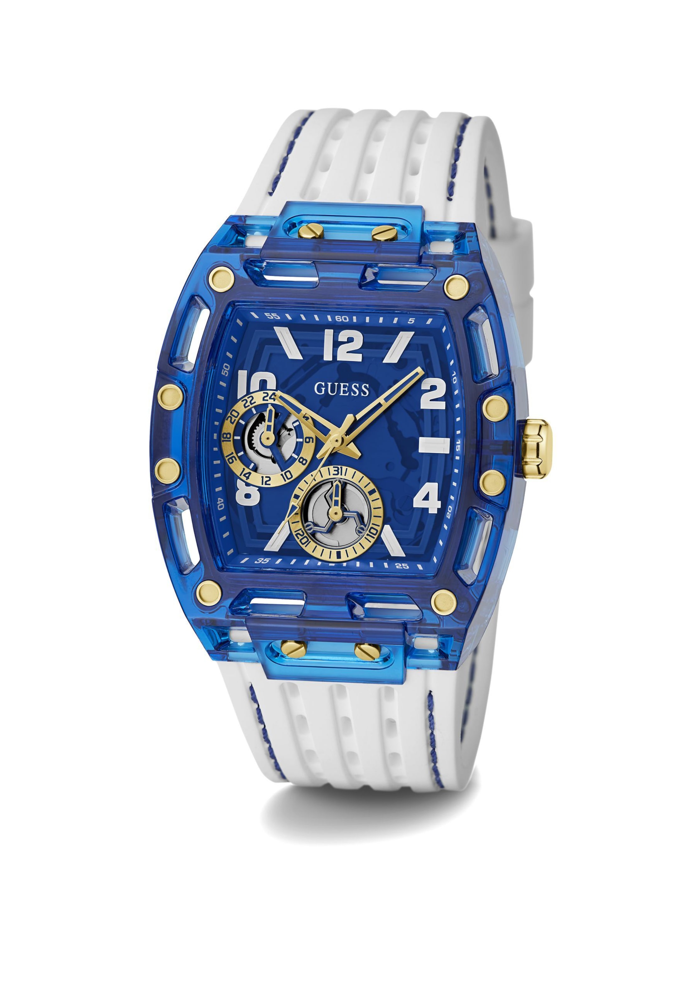 Orologio analogico 'GT Phoenix' di GUESS in blu: frontale