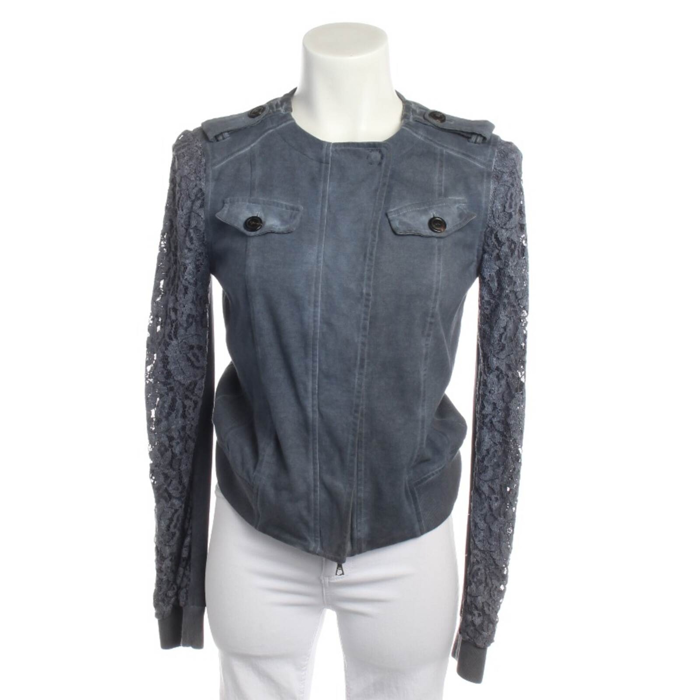 Marc Cain Jacket & Coat in M in Grey: front