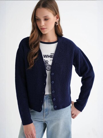 MixRay Gebreid vest in Blauw