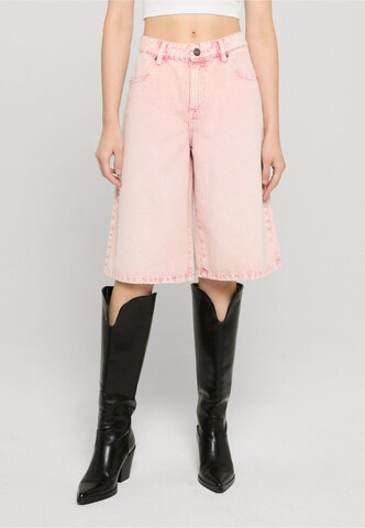 Wide Leg Jean Urban Classics en rose : devant